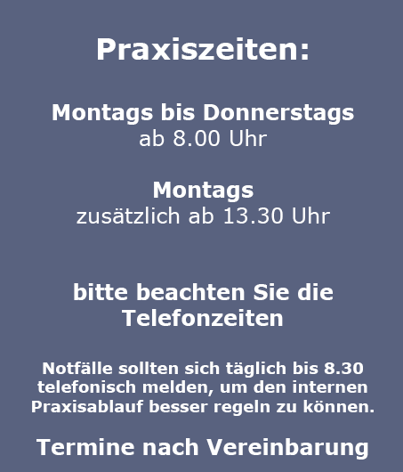 Praxiszeiten